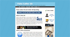 Desktop Screenshot of fakecaller.com