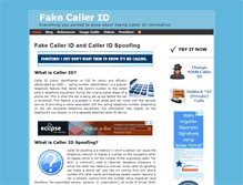 Tablet Screenshot of fakecaller.com